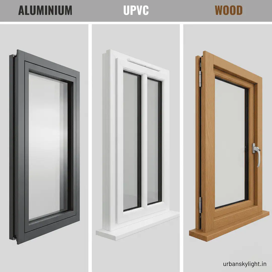 Aluminium vs upvc vs wood