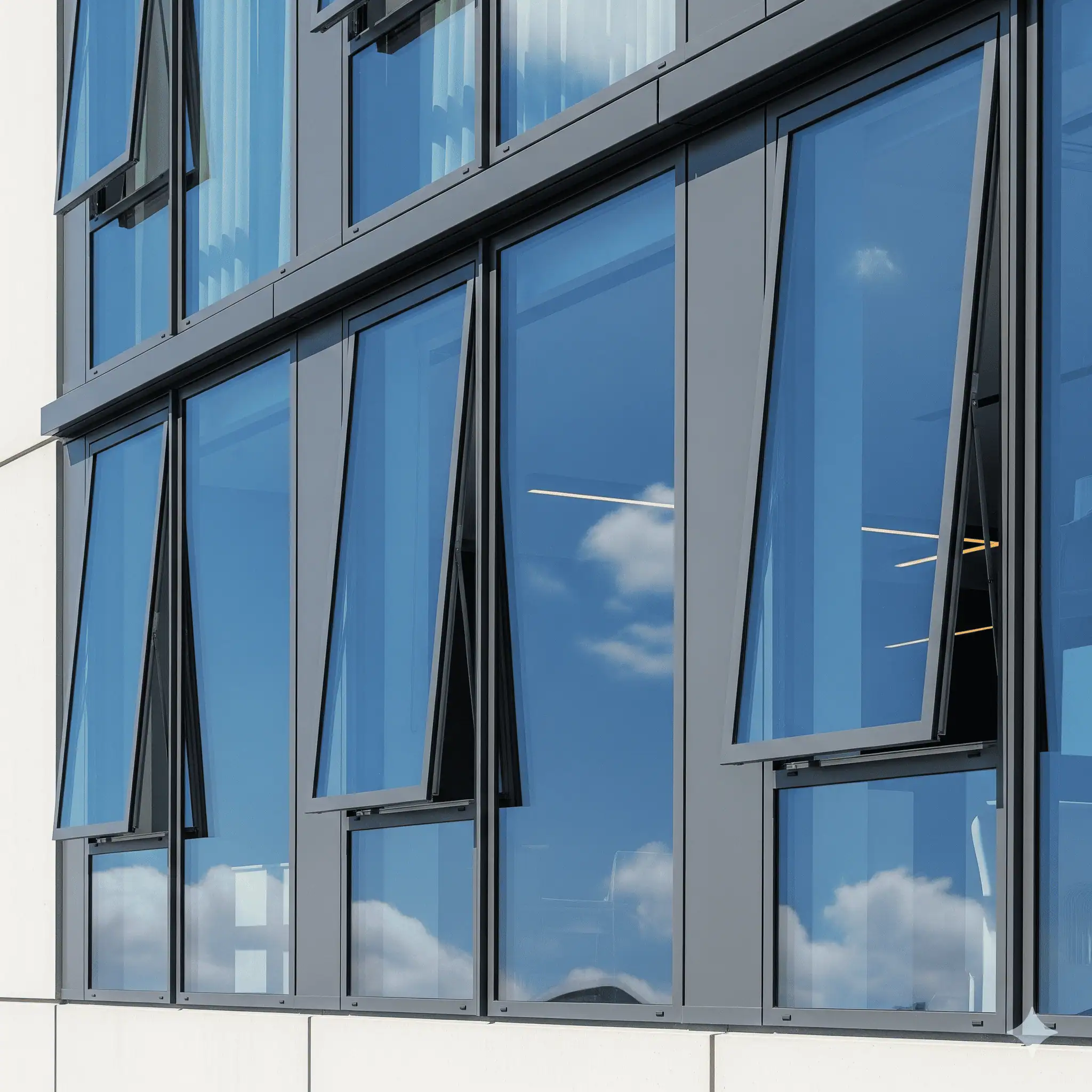 aluminium pivot windows